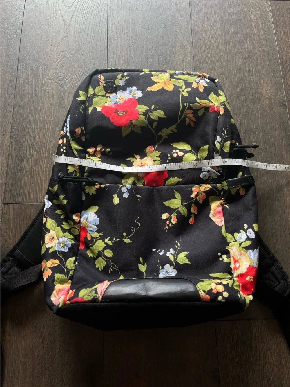 Focused Space Tropical Floral Print Backpack
